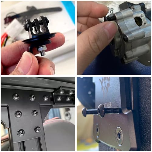 Vis à tête bombée M4 x 8 mm pour assemblage mécanique et modélisme