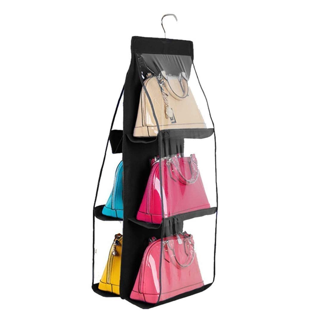 Pocket Large Clear Purse Handbag Hanging Storage Organizer Hanging