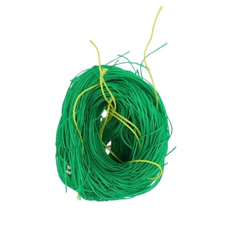 Red de escalada para plantas, 1,8 x 3,6 m, nailon verde, enrejado de jardín, red de soporte para frutas y verduras, 5 rollos de accesorios para plantas para valla de jardín