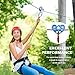 TRIWONDER 30kN Zipline Pulley 6700LBS Zip Line Tandem Dual Trolley Kit for Cable & Rope Heavy Duty for Rescue Climbing Hauling Backyard Zipline Mountaineering Rigging (Yellow)