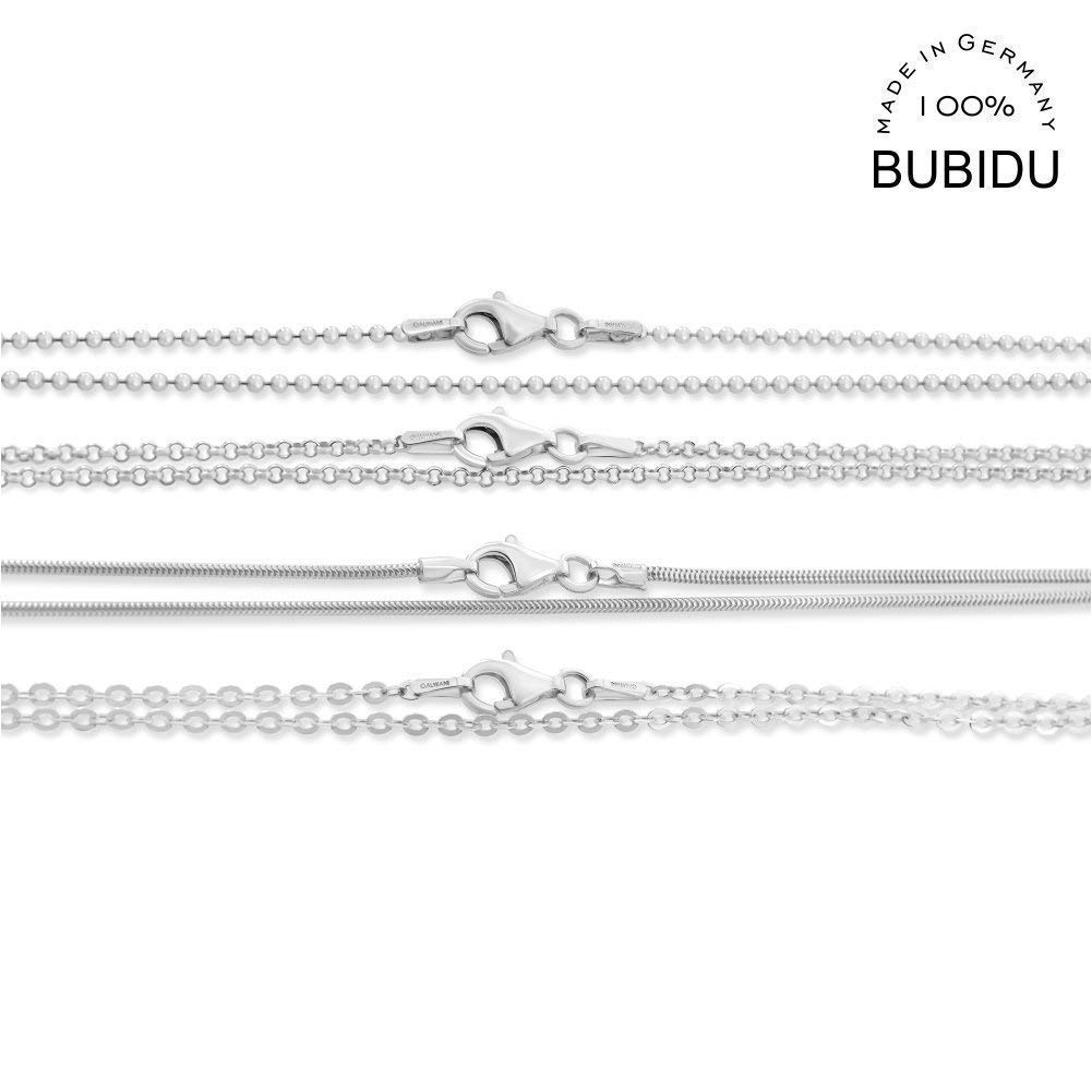 Silberkette Damen 925 Silber 38cm 42cm 45cm 50cm 60cm 70cm Kette ohne Anhänger Sterling Silber Kugelkette Erbsenkette Ankerkette Schlangenkette Einzelne Silberketten