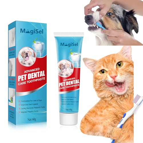Dentifricio per Animali Domestici, 60 g, Cura Dentale per Cani e Gatti, Dentifricio Per La Cura Dentale Degli Animali Domestici Per Migliorare La Salute Delle Gengive Del Tuo Animale Domestico