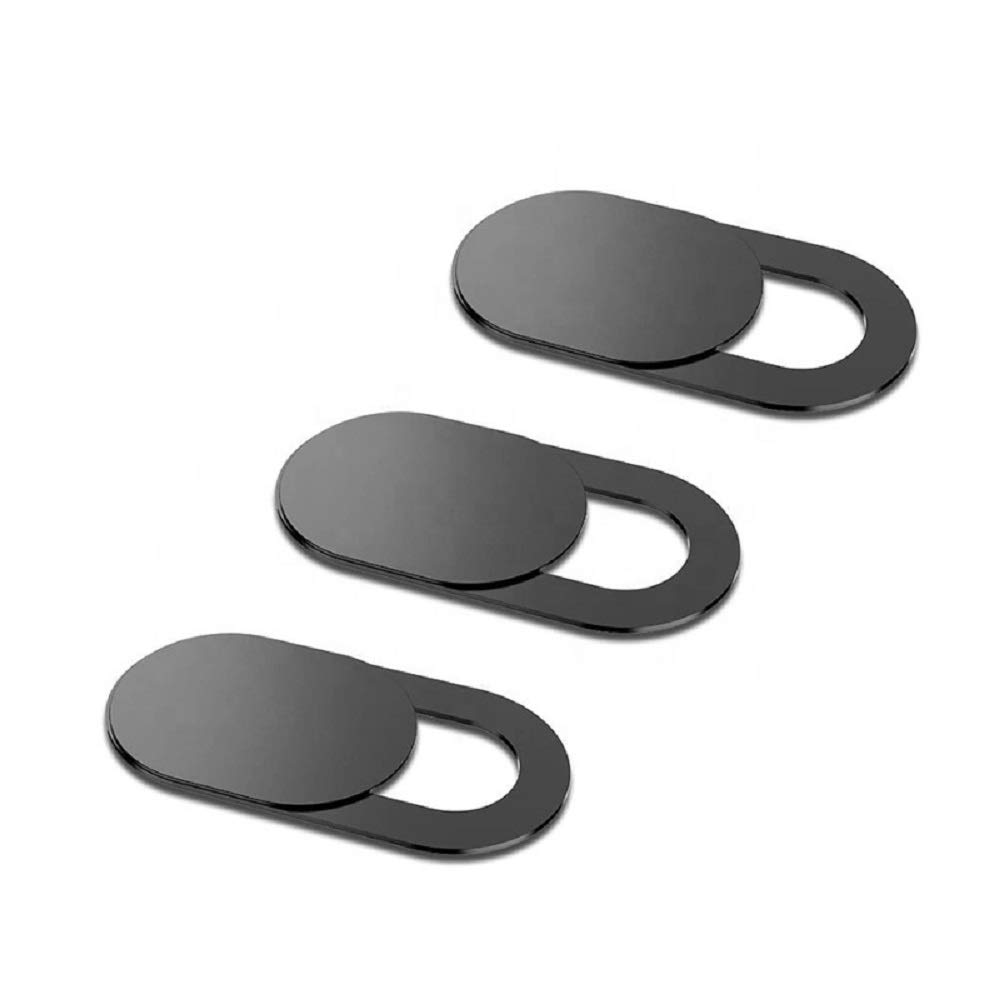 webcam cover slide ultra thin laptop camera blocker, pack of 3 | black, for macbook pro, for imac & pc, compatible with tablets, 3 pack