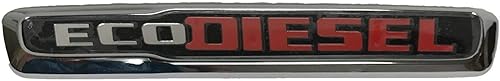 (J) Insignia de emblema cromada diésel ecológica para todos los Jeep Grand Cherokee Ram 1500 (ECO DIESEL)