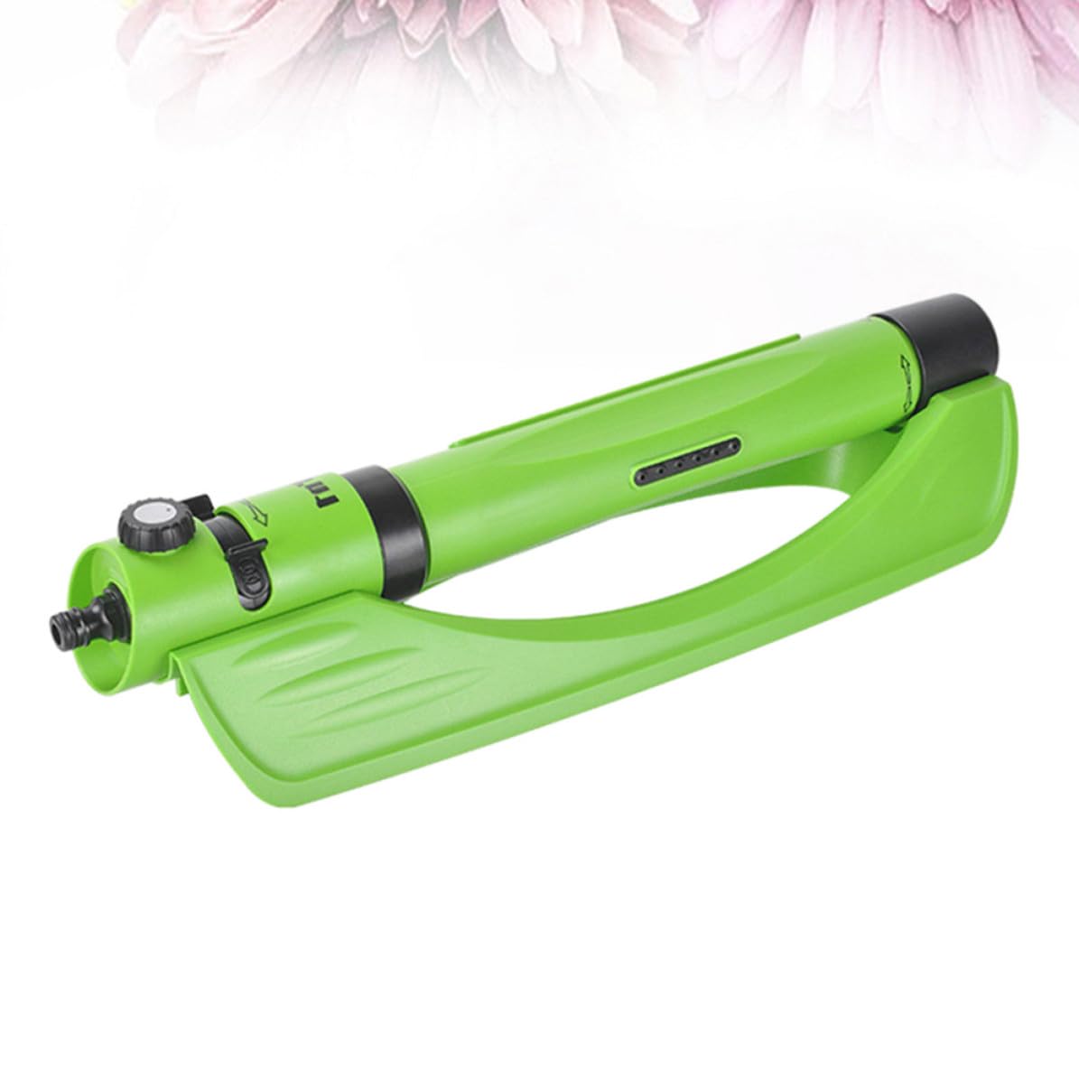Mikikit Irrigatore da Giardino Rotante ABS Verde per Prato | Angolo Regolabile, Ampia Copertura, Irrigazione Automatica, per Fiori e Terreno