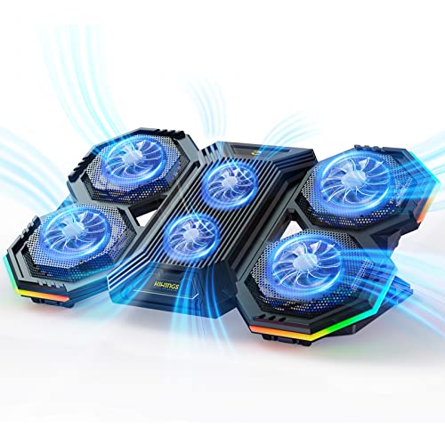 RGB Laptop Cooling Pad, Gaming Laptop Cooling Stand with 6 Quiet