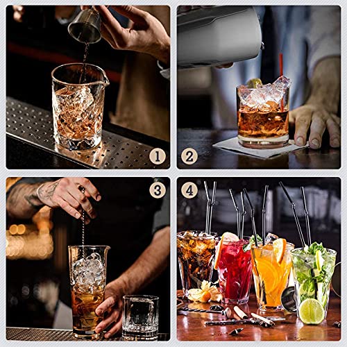 Professionele Bar Accessoire Tool Party Essential Cocktail Mixing Kit Roestvrij Staal Inclusief Meetbekers Zeefgieters… - Afbeelding 4