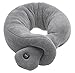 Ideas In Life Vibrating Massaging Neck Pillow - Colors Vary - Wrap Around Feature for Massage Therapy Electric BO Cushion Relax Muscles Relieve Stress for Office Home Travel - Random Colors Vary