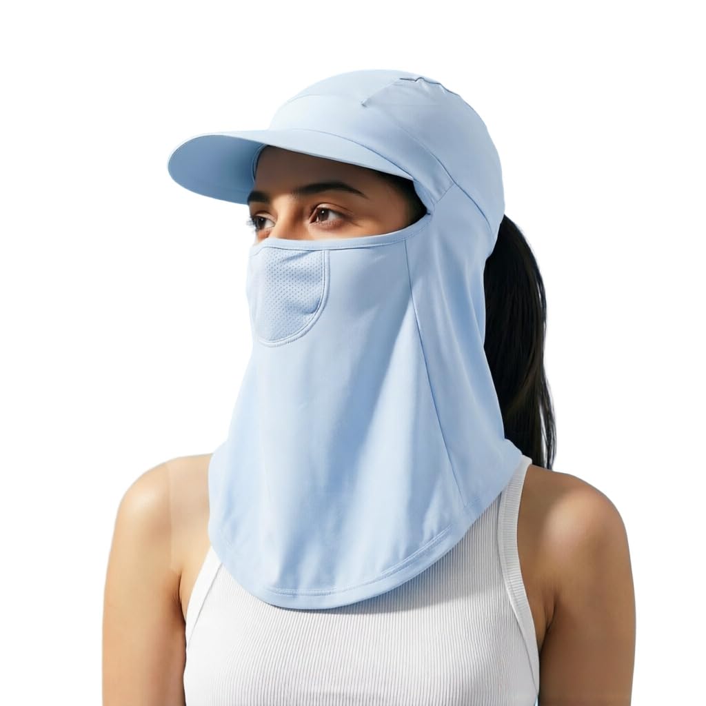 Venzina® Full Face Cover Mask Sun Protection with Ice Fabric and Neck Coverage UV Face Shield for Outdoor Activities-picture-17