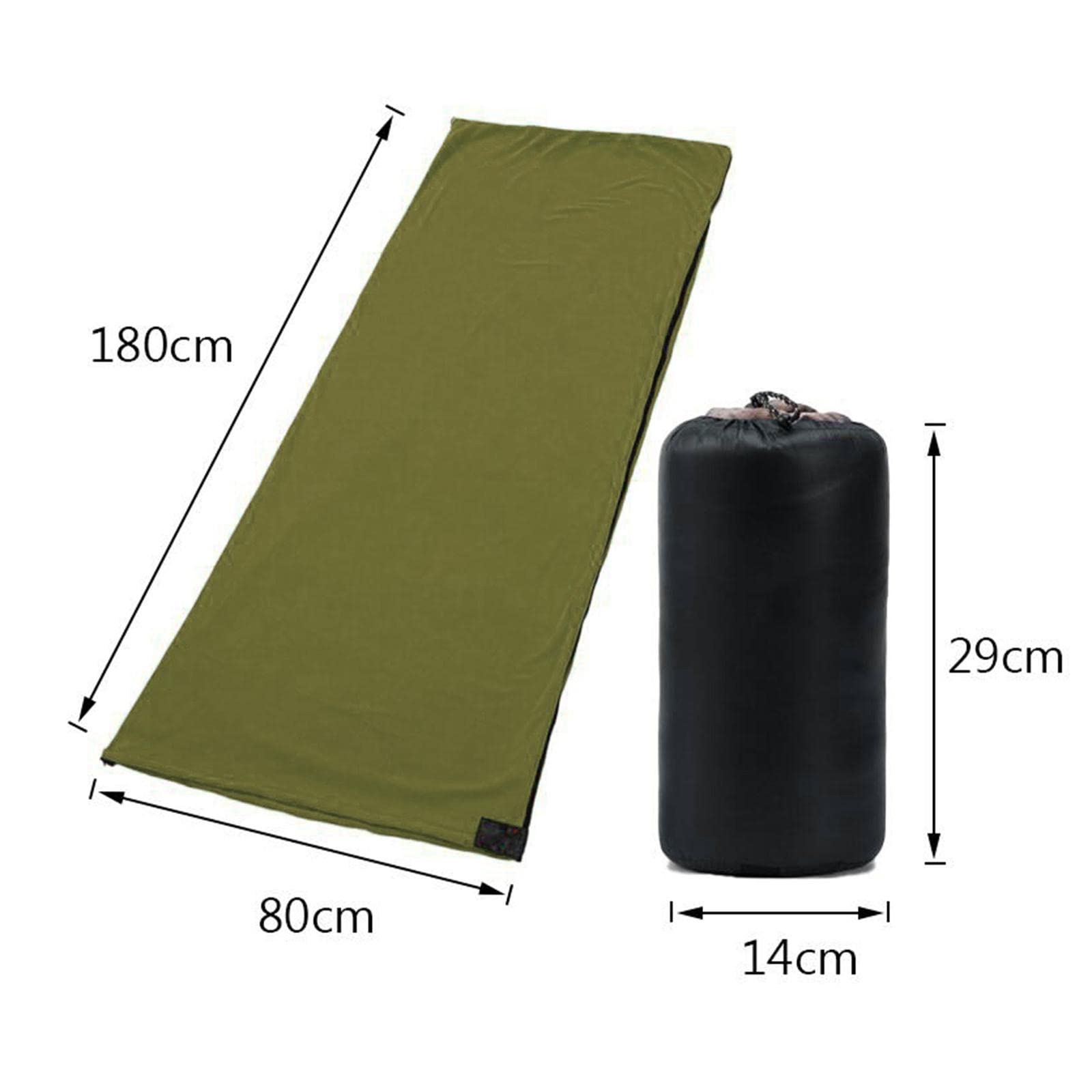 perfk Coperta da Campeggio Fodera a Pelo in Pile Polare per Viaggio Zaino in Spalla Quando Fa Freddo