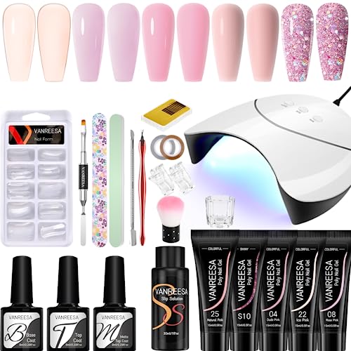 COLOR ELEGANTI - 5 colori eleganti e naturali, accuratamente selezionati secondo le ultime tendenze, per regalarvi un'aura affascinante. Questo set di kit unghie gel completo è adatto non solo a varie occasioni formali, ma anche a incontri, feste e lavoro quotidiano.