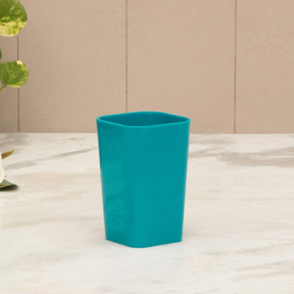 Home Centre Plastic Square Tumbler - 1 Piece, Blue