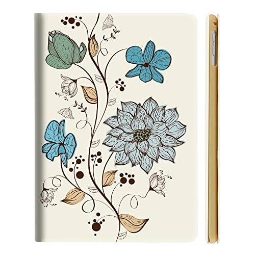 Image of DuraSafe Cases for iPad 8.3 Inch Mini 6th [ Mini 2021 6 Gen ] A2567 A2568 A2569 MK7M3HN /A MLWL3HN /A MK7R3HN /A MK7P3HN /A MLWR3HN /A MK7X3HN /A MK7V3HN /A MK893HN /A Printed Flip Cover - Watercolor Flowers