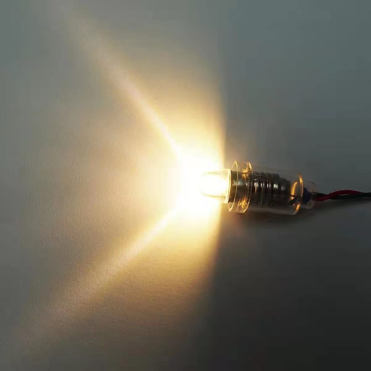 MeetUs 10 Pcs E10 220V 230V AC Ampoules LED Blanc Chaud 1W 60LM Ampoules De Remplacement E10 Miniatures à Vis (220V Blanc Chaud