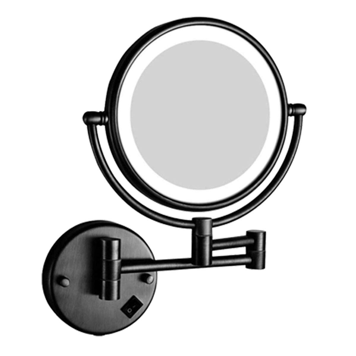 Specchio for Il Trucco Specchio cosmetico ingranditore Ricaricabile 1X/7X, for Bagno/Camera da Letto/Hotel, 3 opzioni di ingrandimento Disponibili (Size : 5X)