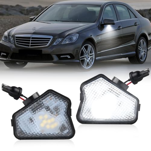 新品メルセデスベンツ　ドアミラー ウェルカムライト LED カーテシランプ ウェルカムドアミラーライト、天使の輪、車の装飾、カーペット