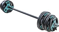 US Weight 54lb Adjustable Barbell Set with 55” Padded Bar - Comfortable Home Gym Weights for Lifting & Muscle Building