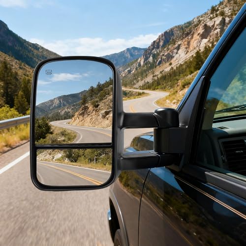 image for DWVO Side Towing Mirrors Compatible with 1999-2002 Chevy Silverado/GMC