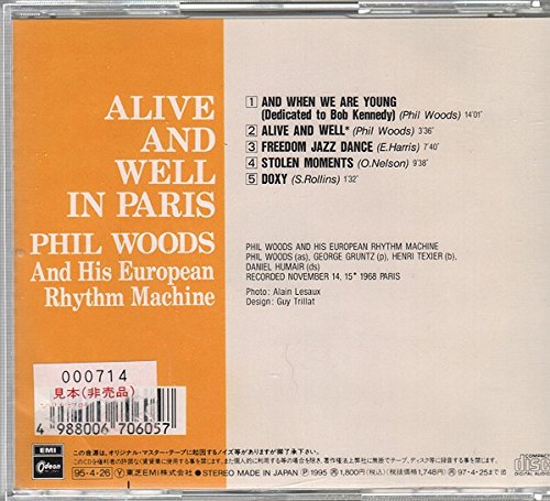 PHIL WOODS AND HIS EUROPEAN RHYTHM MACHINE - Alive And Well In Paris - CD