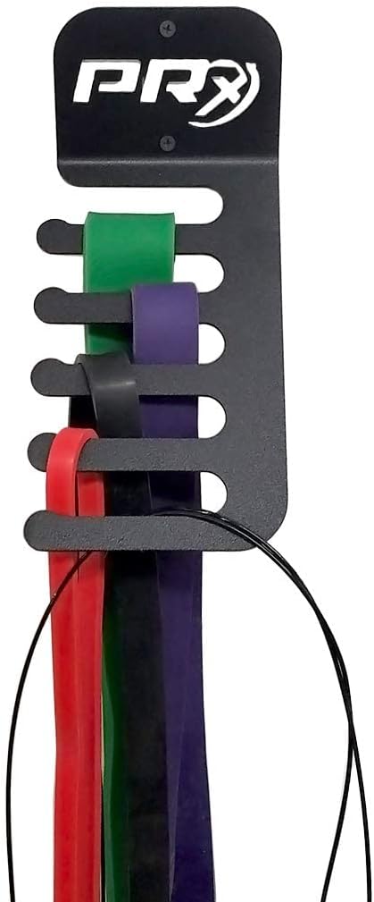 PRx Performance Double Barbell and Mobility Band Storage Bundle, Wall Mounted Gym Equipment : Sports & Outdoors