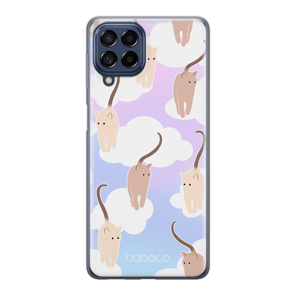 Babaco ERT GROUP mobile phone case for Samsung M53 5G original and officially Licensed pattern Cats 015 optimally adapted to the shape of the mobile phone, case made of TPU