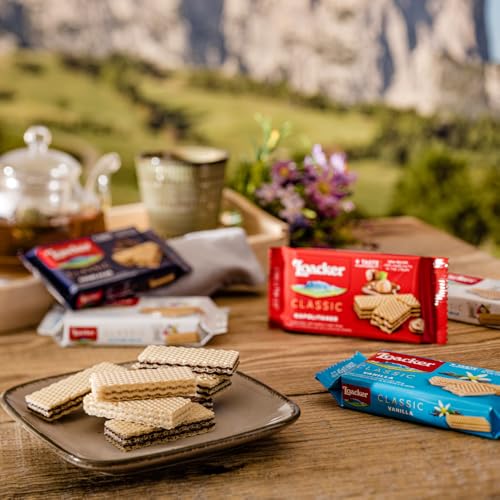 Loacker di Bontà Mix (50cm, 360g) • Geschenkbox mit knusprigen Waffelspezialitäten und Cremesorten wie Haselnuss, Vanille, Kokos & Schokolade • Waffel Snackbox