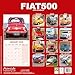 Fiat 500 2026 Calendar | Square MONDAY START GRID Wall Calendar | Car Enthusiast Gift | Plastic Free Packaging | by Avonside Publishing
