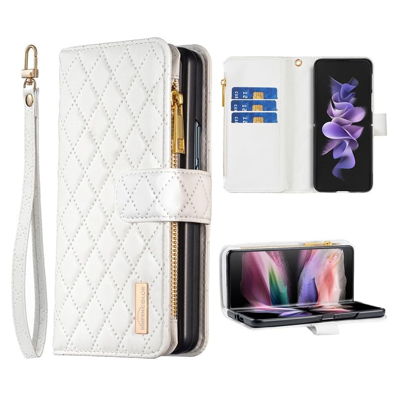 Étui Samsung Galaxy Z Fold 4 blanc antichoc contre les rayures de l'écran