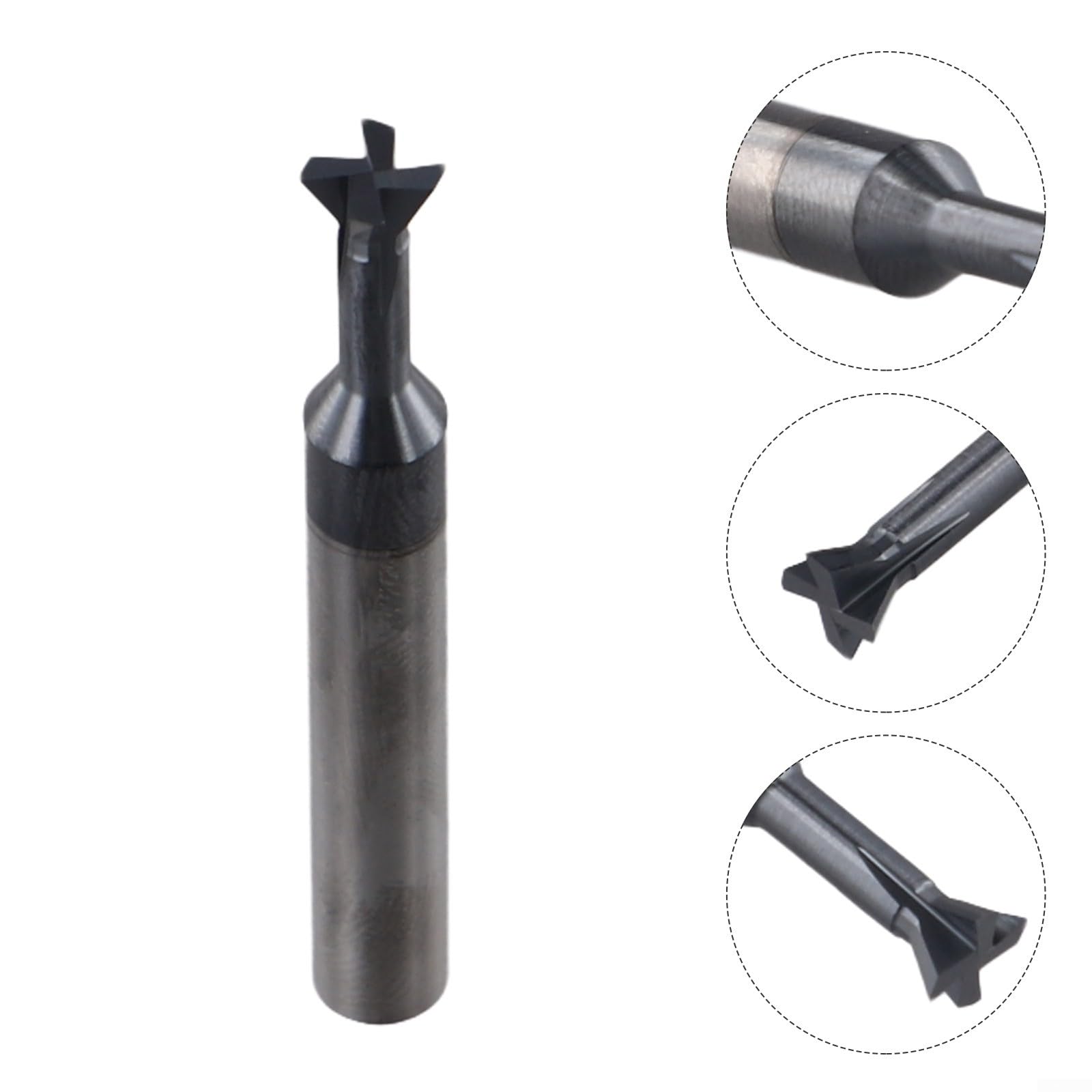 60° Schwalbenschwanzfräser 6MM CNC Schaftfräser Metallfräser Hartmetall Dovetail Cutter