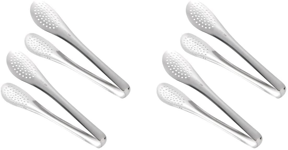 Pinzas para Ensalada de Acero Inoxidable, Pinzas para Hornear ensaladas, Pinzas para cocinar, Pinzas para Servir de Acero Inoxidable (4 Piezas)