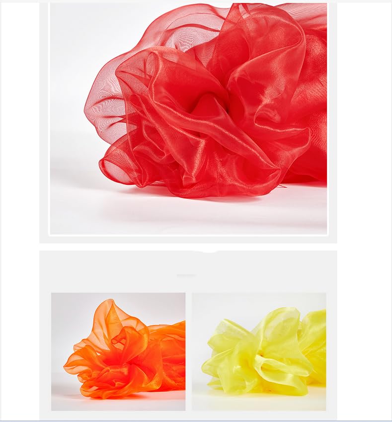 Band Organza Stoffe Nähen 150cm x 2m Tüllstoff Glitzergarn Tüll Dekostoffe Bekleidung & Hochzeit Tischschleife