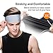 EasYoung Headbands for Men, 3 Pack Guys Workout Sweatbands Sport Headbands for Running, Crossfit, Working Out and Performance Stretch Workout Hairbands, Moisture Wicking Versatile Headbands Fits All
