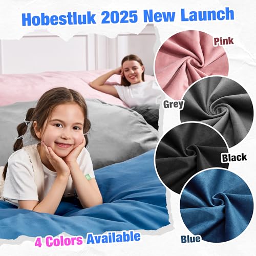 Image of Hobestluk 5FT Bean Bag Chair Large Beanbag Lounger with Removable Cover Adult Bean Bag Chair with Portable Handle Desgin for Living Room Bedroom (Grey, 5FT)