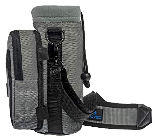Water Bottle Holder Carrier - Bottle Cooler w/Adjustable Shoulder Strap and Front Pockets - Suitable for 16 oz to 25oz Bottles - Carry Protect & Insulate Your Bottle or Hydro Flask