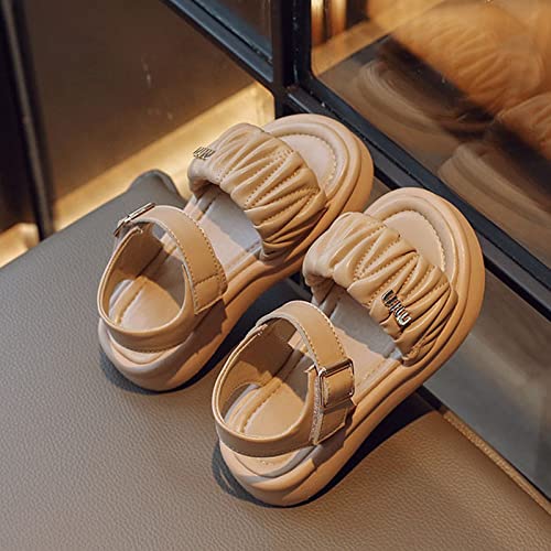 Toddler Kids Girl Wedge Sandals Soft Rubber Platform Open Toe Solid Color Soft Rubber Sole Dress Water Shoes4