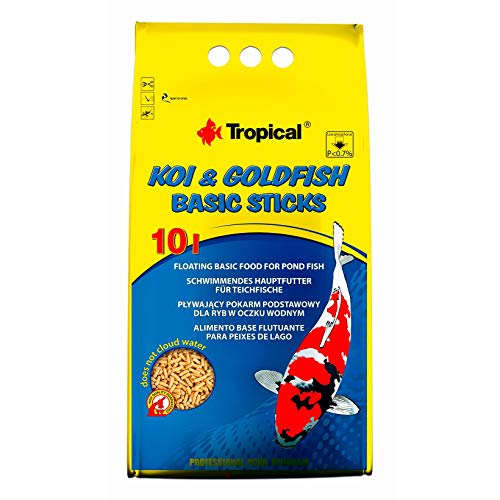 Ração Para Peixes Koi&Goldfish Basic Sticks Saco 1600g Tropcial Tropical Para Peixes
