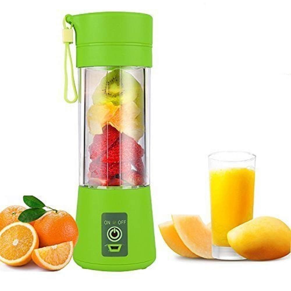 Portable Juicer Blender with Built-In Jar, Juice Mixer Bottle, Fruit Juice Machine,USB Rechargeable Personal Size Juicer Grinder for Juices, Kitchen Appliance for Protein & Milk Shakes Multi Colour