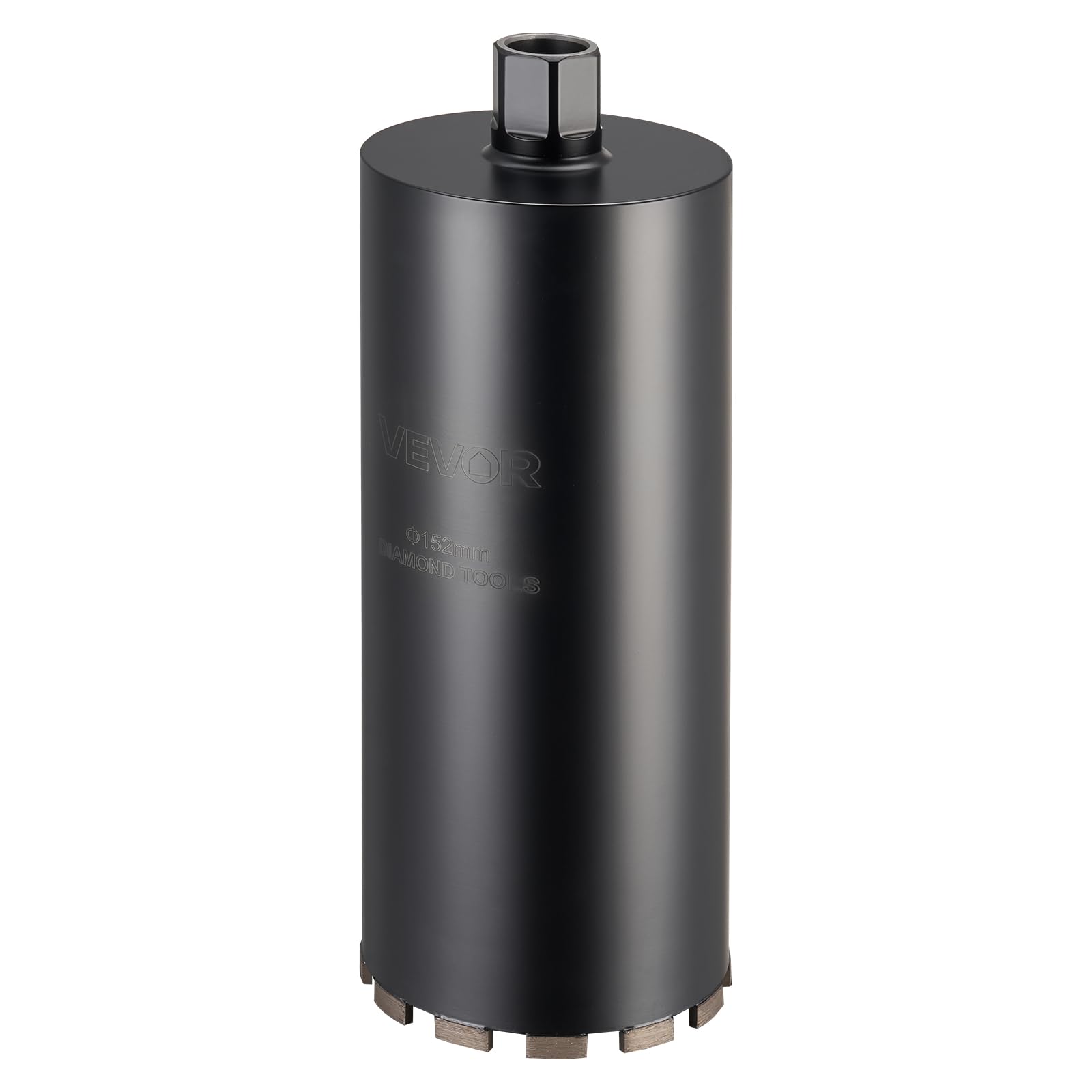 VEVOR Kernbohrer Bohrkrone 6-tlg. φ 25,4/50,8/76,2/101,6/127,0/152,4 mm, 356 mm Bohrtiefe, 1-1/4 Zoll-7 Innengewinde, Nass-Diamantkernbohrer Kernlochbohrer für Stahlbeton Ziegel Mauerwerk