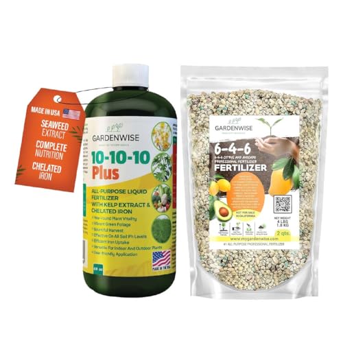 Fertilizante Líquido Gardenwise 10-10-10 y 6-4-6 para Plantas miniatura 1