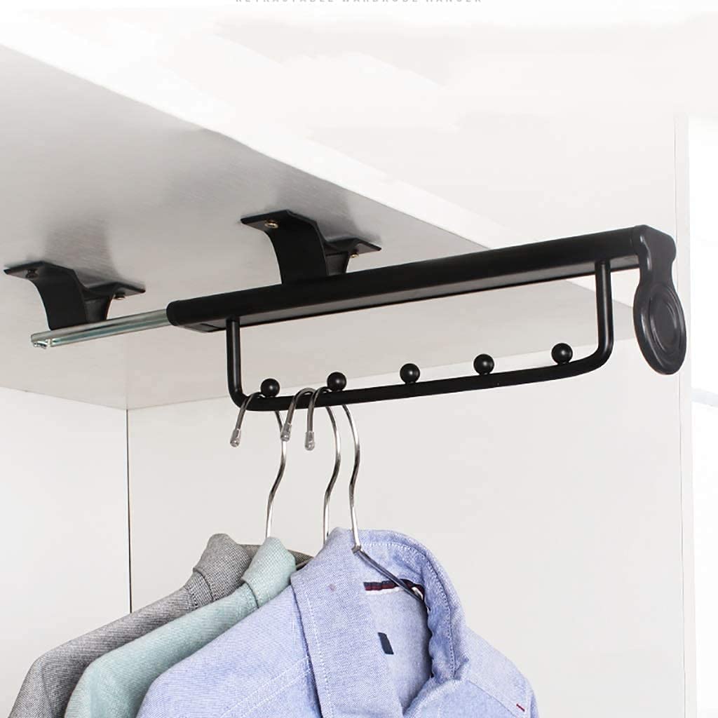 Fandiao rozszerzona szafa oszczędzająca spacer metalowy pręt ubrania Regulowany 25 cm idealny do garderoby NISING trwał i stylowy design LWX