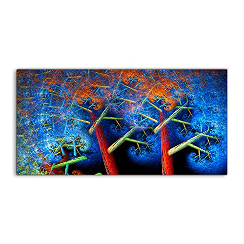 Tableau acrylique 120x60cm Magic Forest Tree pour salon et chambre