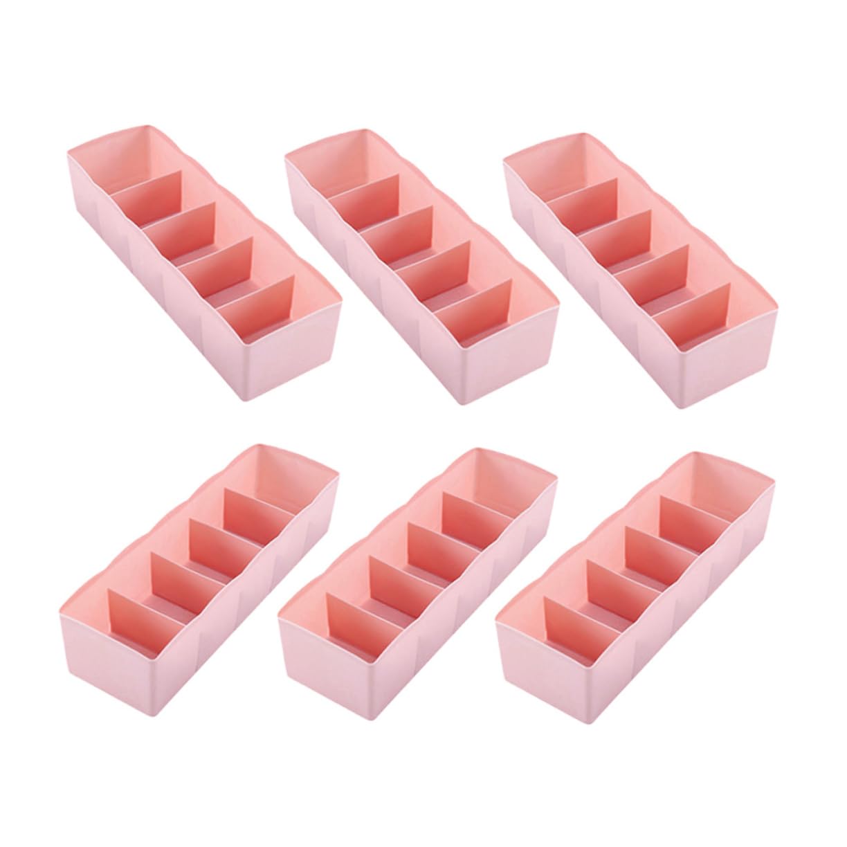 ABOOFAN 6Pcs Underwear Organizer Divider Sock Storage for Home Organizers for Underwear and Socks Nordic Design