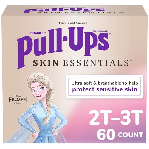 Image of Pull-Ups Girls' Skin Essentials Potty Training Pants, Training Underwear, 2T-3T (16-34 lbs), 60 Ct