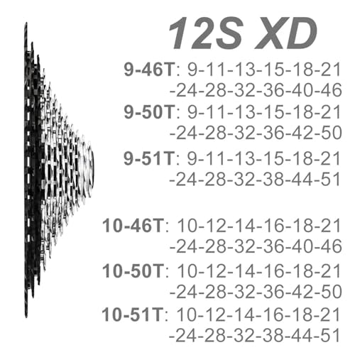 Cassette XD Hub 12 Vitesses résistant à l'usure - 3