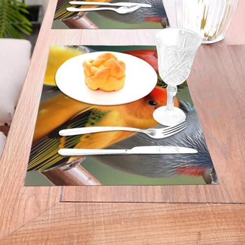 Sets de table tissés au design oiseaux : l'élégance durable pour vos fêtes