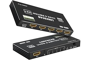 LankStone HDMI Switch - HDMI 2.0 Switch 5 in 1 Out 4K@60Hz