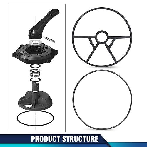 Miniatura 7 de PIT66 Kit de reemplazo de junta tórica y cubierta para araña compatible con Hayward Vari-Flo SPX0714CA SP0714T