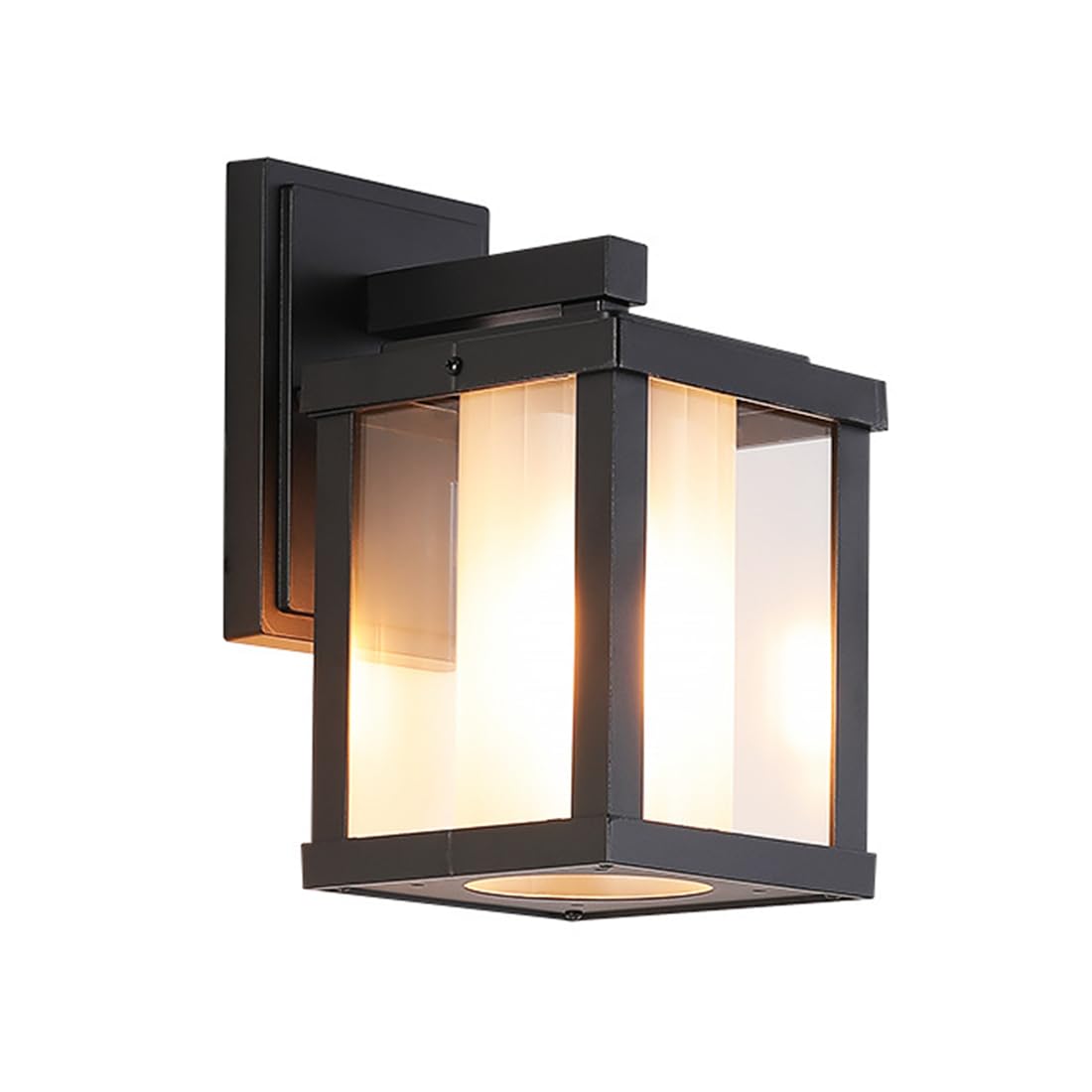 Vintage aluminiowa lampa ścienna na zewnątrz ganek latarnia | Zewnętrzne oświetlenie domu, zewnętrzne oświetlenie ganku do ogrodu, tarasu, balkonu, bramy, willi, czarnego