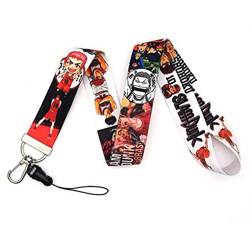 TUDUDU Mobile Phone Lanyard Slam Dunk Neck Strap Hang Rope Id Card Badge Holder Funny Anime Lanyards