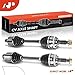 A-Premium Pair (2) Front CV Axle Shaft Assembly Compatible with Mazda CX-9 2007-2008 3.5L 3.7L, CX-7 2007-2011 2.3L, Driver and Passenger Side, Replace# 7T4Z3A428D, GP312560XB